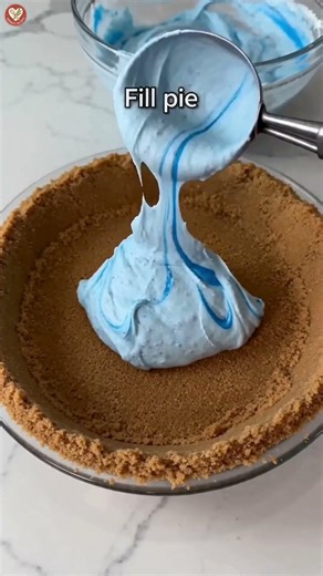 Easy Blue Raspberry Swirl Pie 💙🥧