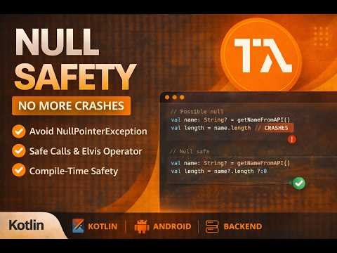 Kotlin Null Safety Explained (Avoid Crashes) | Class 3 🔥