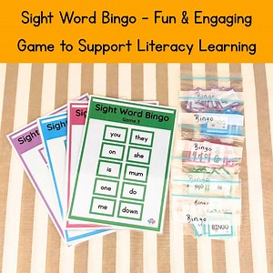 Sight Word Bingo – Printable Literacy Game for Early Readers - Etsy Australia