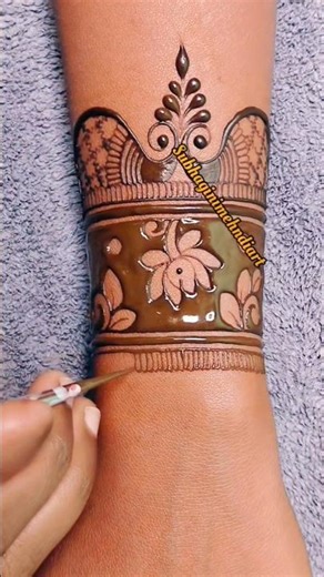 Easy Simple Mandala Mehndi design for hands😍 #mehndi #henna #youtubeshorts #viral #shorts #trending