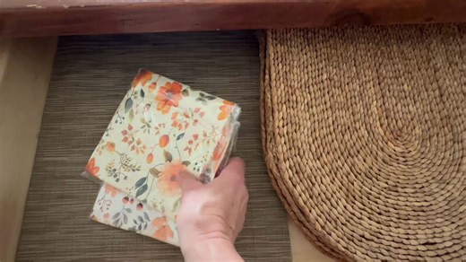 She sticks a napkin on a Dollar Store cutting board for this genius kitchen update!