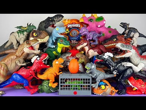 Jurassic World Unboxing Review Asmr Colorful Dinosaur T-rex Triceratops Indominus Rex Spider Rex
