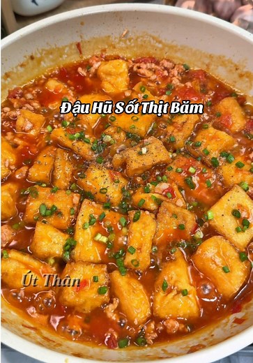 Cách Làm Đậu Hũ Sốt Thịt Băm Cà Chua Ngon