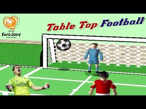 Table Top Football - EURO 2004: Russia, Spain And Sweden Gameplay