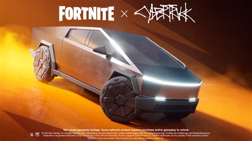 Tesla Cybertruck announced for Fortnite and Rocket League