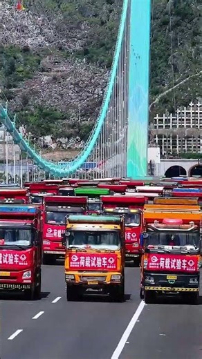 Amazing!! Dynamic Load Testing World Talles Bridge!! | Huajiang Gorge Bridge #design #construction