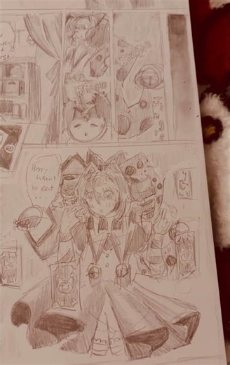 Here is the rough draft of the first page of my mini series hope yalll like it :3 #artist #manga