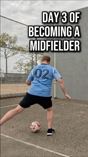 Day 3 of becoming a REAL MIDFIELDER #football #soccer #technique #training