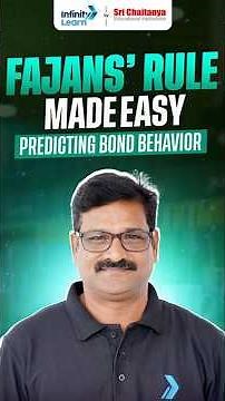 Fajan's Rule Made Easy | Predicting Bond Behavior #fajansrule #chemicalbonding #neet2026