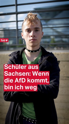 taz on Instagram: "„Es fühlt sich an, als würden Menschen heuzutage immer häufiger angegriffen, nur weil sie sind, wie sie sind.“ – Sollte die AfD an die Macht kommen, würde Leopold auswandern. 📹&✂️ @timluedde #NoAfD #Antifaschismus #Rechtsruck"