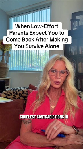 When low-effort parents expect you to come back after making you survive alone, they may underestimate what surviving without them changed in you. You learned how to handle crises, celebrate milestones, make decisions, raise children, build stability, and create a life without the support you once needed from them. Then, years later, they may expect the parent-child relationship to resume as though their absence created no consequences. But learning you can survive without someone can permanentl
