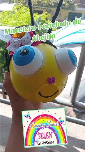 Cómo hacer un macetero reciclado de abejita