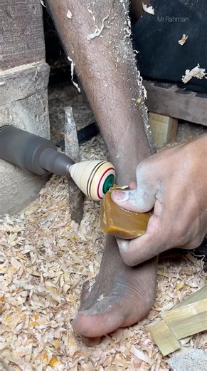 Amazing Wooden Toy Making | Spinning Top Craft