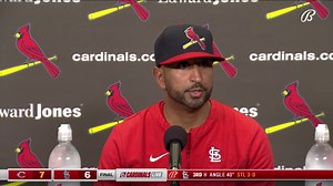 8.7K views · 144 reactions | Oli Marmol on whether the #STLCards are concerned about the lack of offensive production from their catchers: "Yeah, we've had that conversation, and honestly, we've got to see better at-bats out of Kiz. He's working at it, but at some point there has to be a change." | FanDuel Sports Network Midwest | Facebook