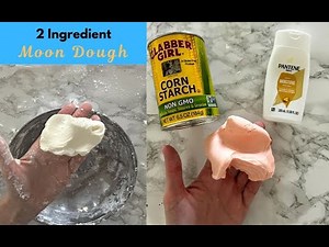 DIY Home Made Moon Dough- 2 Ingredient Recipe for Endless Fun