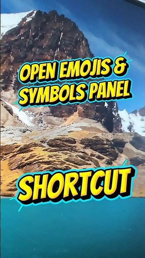 How to open emojis & symbols in windows using keyboard shortcuts