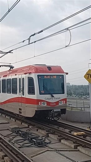 Calgary Transit Siemens Series 8 SD160 as Blue Line to 69th Street Station departing Sunalta Station