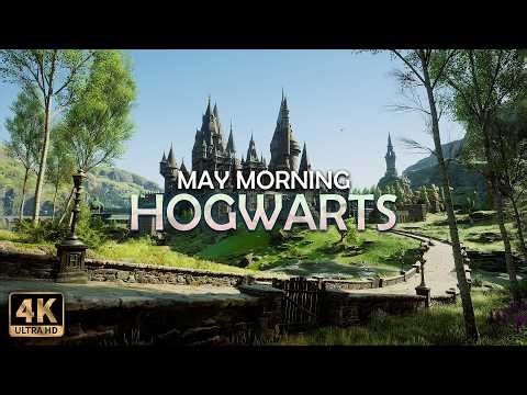Harry Potter | 🌼 Beautiful May Morning at Hogwarts, Peaceful Music & Ambience by the Castle 🐝