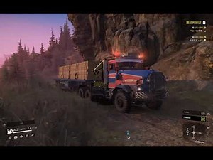 SnowRunner - Faun L912 Load & Transport Wooden Plank @ Selten River National Park