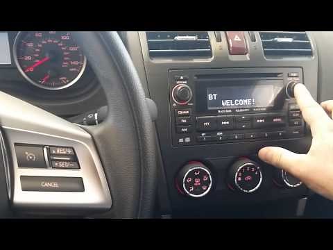 2014 Subaru Quick Bluetooth Setup Pairing