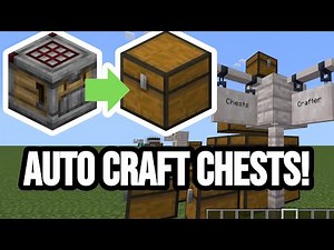 📦AUTO Craft CHESTS in BEDROCK #minecraft