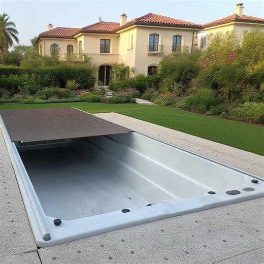 Electric Dustproof Insulation Swimming Pool Cover Outdoor Pool Cover Motor Swimming Pool Cover in Ground with Ce