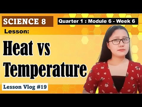 SCIENCE 8 Q1 Module 6. Heat vs Temperature