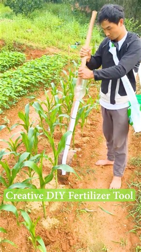 Creative DIY Fertilizer Tool #farmingtools