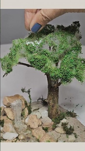 Cómo hacer árboles en miniatura para tus maquetas o belenes😍