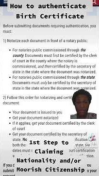 Steps to Authenticate your Birth Certificate