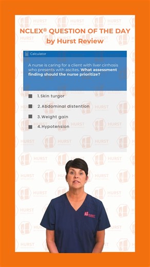 Liver cirrhosis ascites… what assessment finding matters MOST? 🚨🩺 Think it through… Fluid shifts, pressure buildup, complications, and signs the condition could be worsening 👀 Several findings may be expected—but which one should the nurse prioritize? Lock in your answer before the reveal 🎯 #NCLEXReview #nclexprep #nursingschool #nclex #nursingstudents