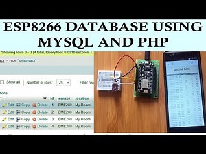 Using ESP8266 Nodemcu to Send and Display Data to and from MYSQL Database using PHP.