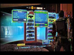 Borderlands 2: Rotatable menu system