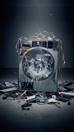 Washing machine Dyson destruction
