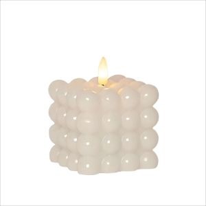 [Hot Item] Home Decorative Elegant Real Wax Flickering Battery Bubble Flameless LED Candle with 3D Real Flame