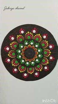 Dot mandala art for beginners/dot mandala Art circle/how to do dot mandala art/dot mandala tutorial