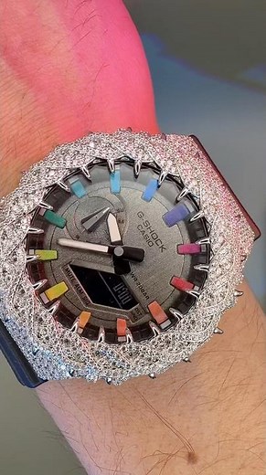 Unboxing New grey rainbow watch Casio G-SHOCK 2100 #gshock #luxury #vip #watch #luxurywatches