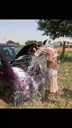 Taking Shower with Beauty Nano #reels #viral #trending #nano #carlover | Aravali Experiments 2.0