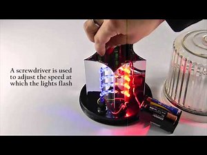 Multicolor 4.75 inch Rotating LED Beacon-Demo