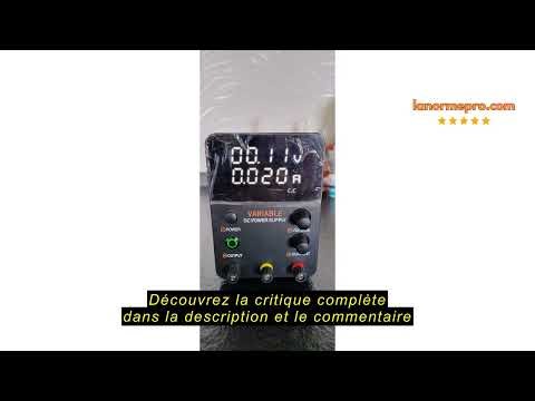 Avis sur la VirtuDrill Alimentation Laboratoire 30V 10A DC Bloc d'alimentation Réglable Stabilise Af