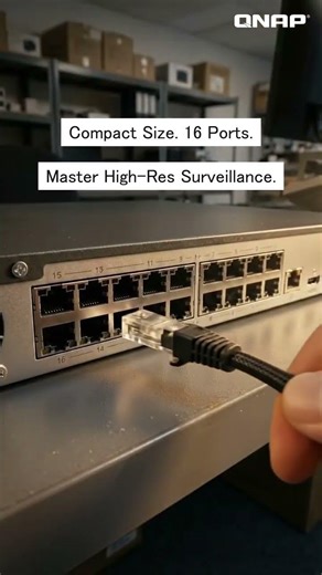 End the Cable Nightmare! QNAP TVR-AI200 16-Port PoE NVR with AI #qnap