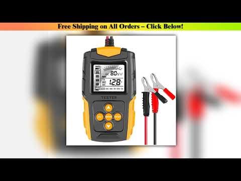 12V 24V Car Battery Tester LCD Digital Vehicle Cranking Charging Scanner Diagnostic Battery