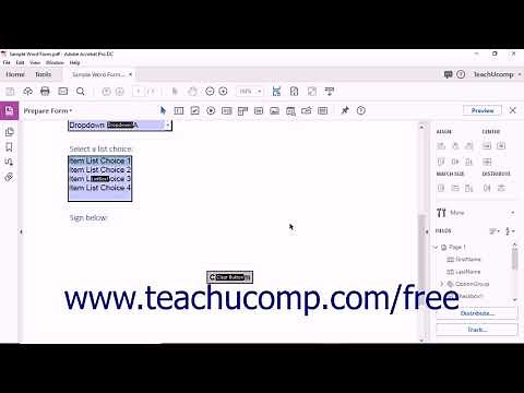 Acrobat Pro DC Creating a Digital Signature Field - Adobe Acrobat Pro DC Training Tutorial Course