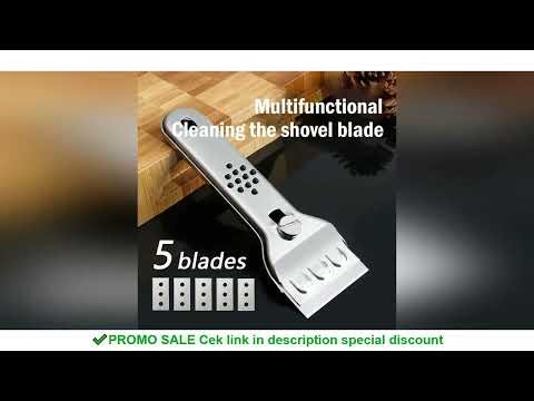 Stainless Steel Cleaning Scraper Blade Glass Kitchen Ceramic Tile Decontamination Scraper Wall Floor