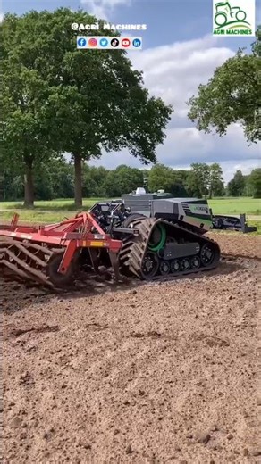 Autonomous Agricultural Robot AgBot 5.115T2 At Work || Field Demo in Netherlands || #ai #tractor