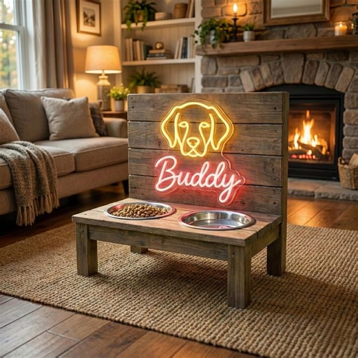 Custom Dog Name Neon Sign, Dog Led Wall Decor, Pet Name Neon Sign With Multiple Size & Color Options - Etsy