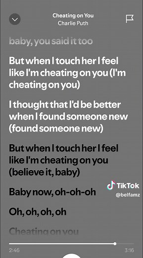 Charlie Puth - cheating on You #lyrics #lyrics_songs #charlieputh #cheatingonyou #fypage #lirik #liriklagu #fy