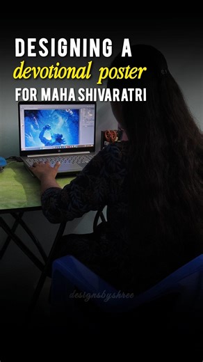 🔱 Maha Shivratri Special Poster Design in Photoshop #posterdesign #shiva #parvati #shivparvati