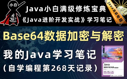 【Java进阶开发实战】用Java中的Base64数据加密与解密处理