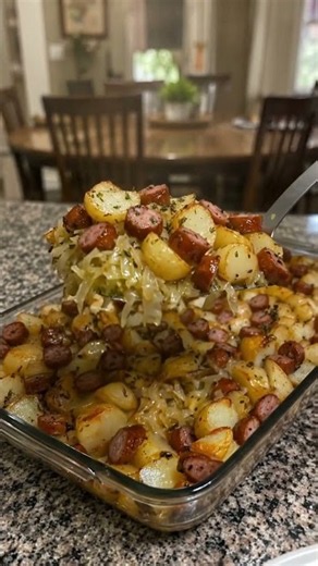 Polish Sausage Sauerkraut and Potatoes